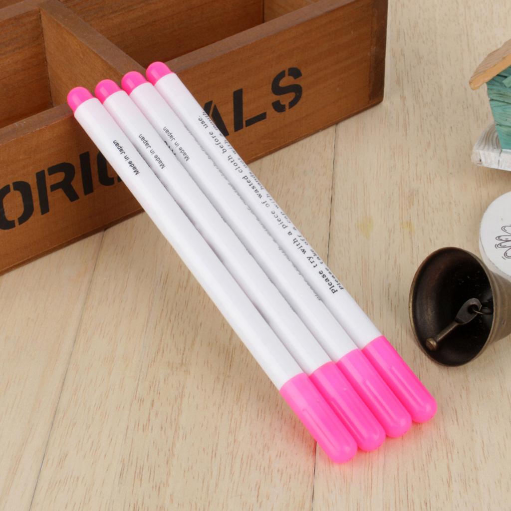 4Pcs Stitch Markers Soluble Cross Stitch Water Erasable Pens Grommet Ink Fabric Marker Marking