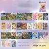 30 Sheets/pack Yanbian Coil-Bound Sticker Book Cute Pet Battle Cat Dog Pattern Materials for Notebook Decoration