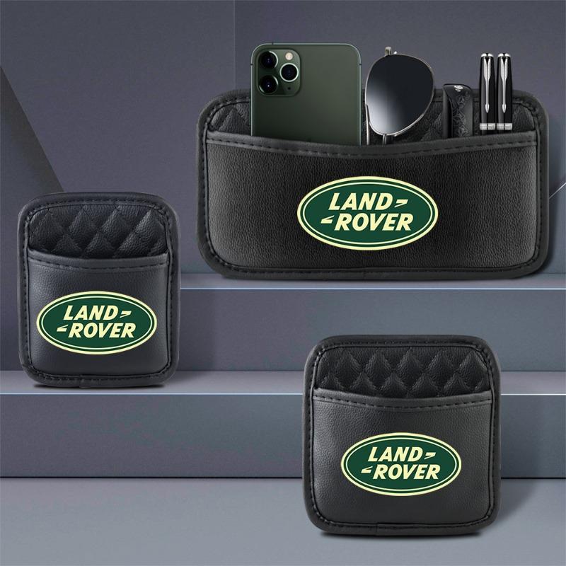 Leather Car Storage Pocket Seat Back/Door/Center Console Organizer for Land Rover Discovery Freelander 3 SVR L320 L330 Evoque Defender Range Rover