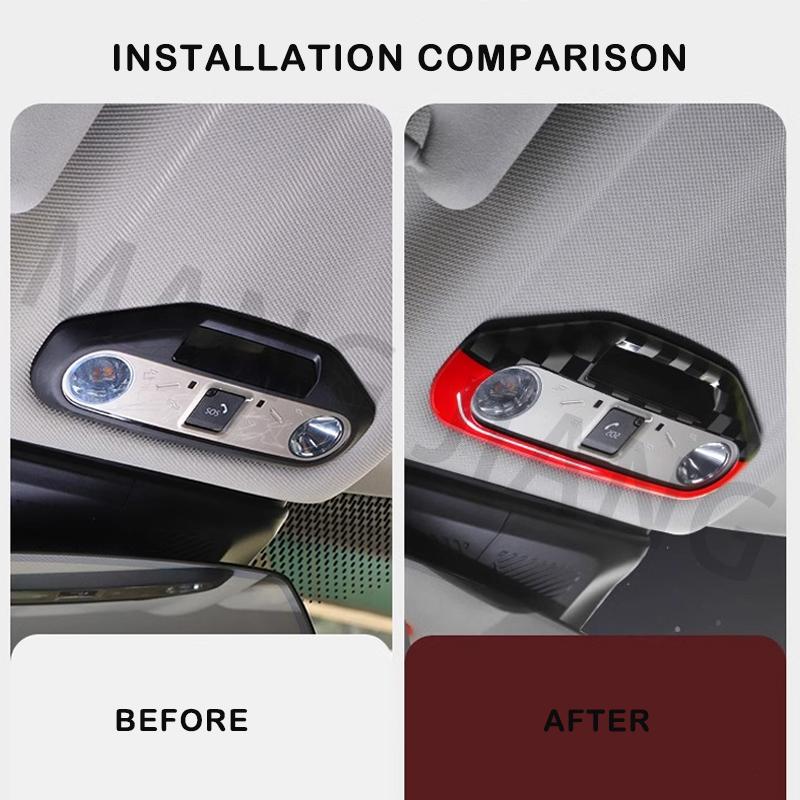 Car Reading Light Panel Cover Stickers For Mini J01 E SE J05 Aceman Front Rear Lamp Decorative Stickers s Interior Accessories