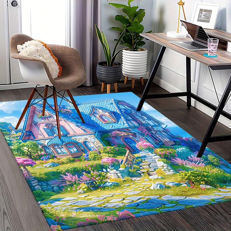 1pc Anime Cartoon Design Office Chair Mat - Festival Gift for Home Decor, Suitable for All Seasons.A073