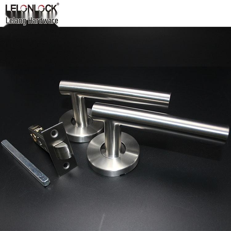 304 Stainless Steel Bathroom Lock - Australian Style Lever for Passage and Toilet Doors