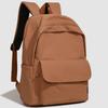 Solid Color Men's And Women's Backpack Student Large Capacity Schoolbag