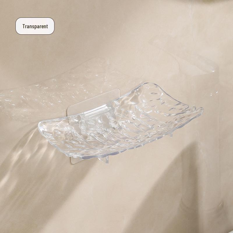 Glacier Pattern Soap Holder - Punch-Free Bathroom Dish for Dormitory Countertop