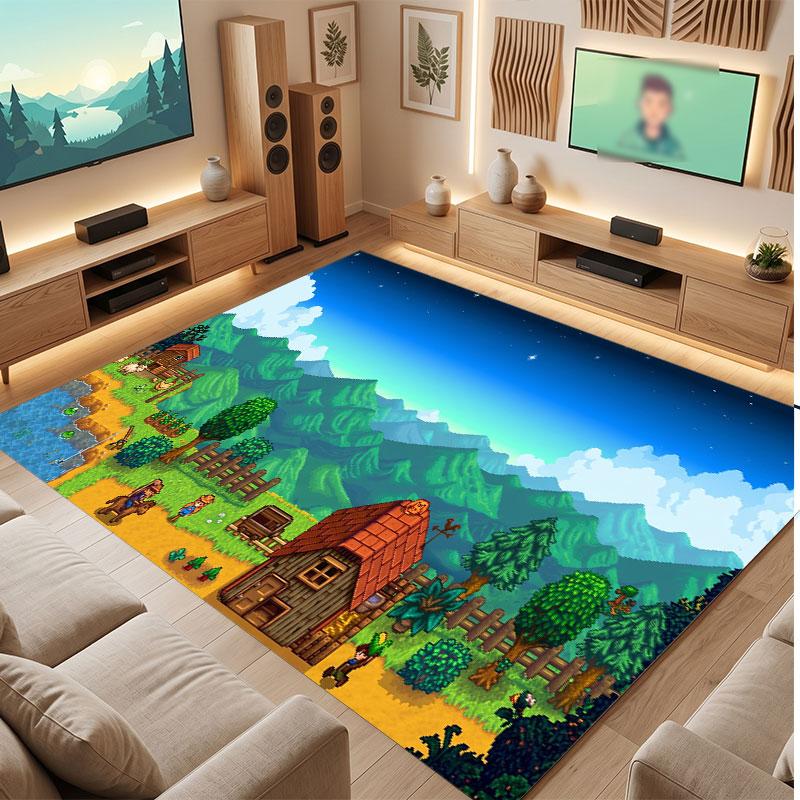 Stardew Valley Rug Soft Thick Non Slip Floor Carpet for Bedroom Living Room Home Decor