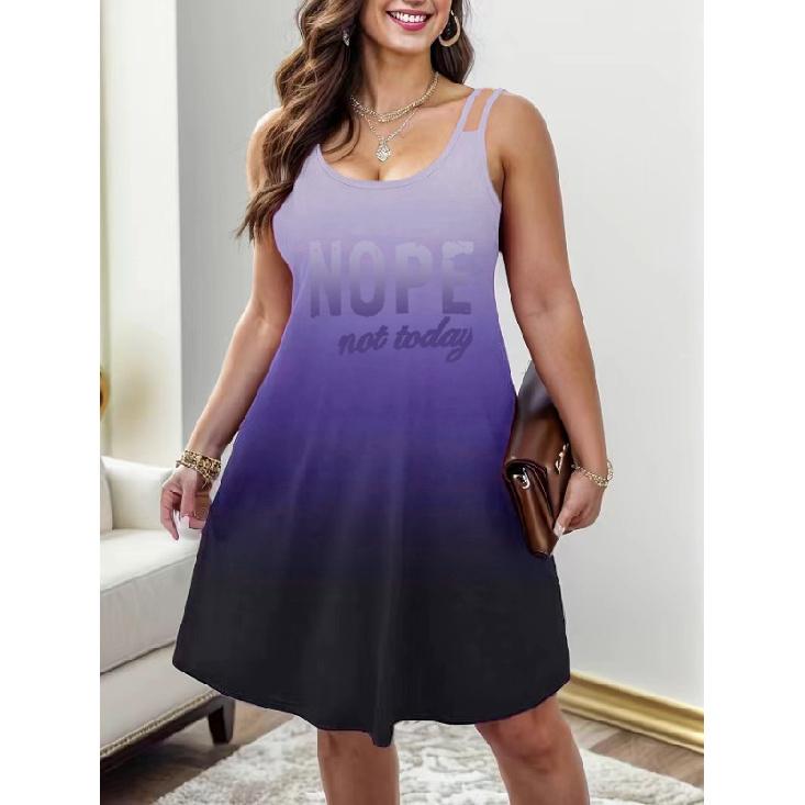 

New Spring And Summer Vacation Daily Commuting Work Comfortable Sexy Elegant Women S Fashion Printed Dress XXL синий