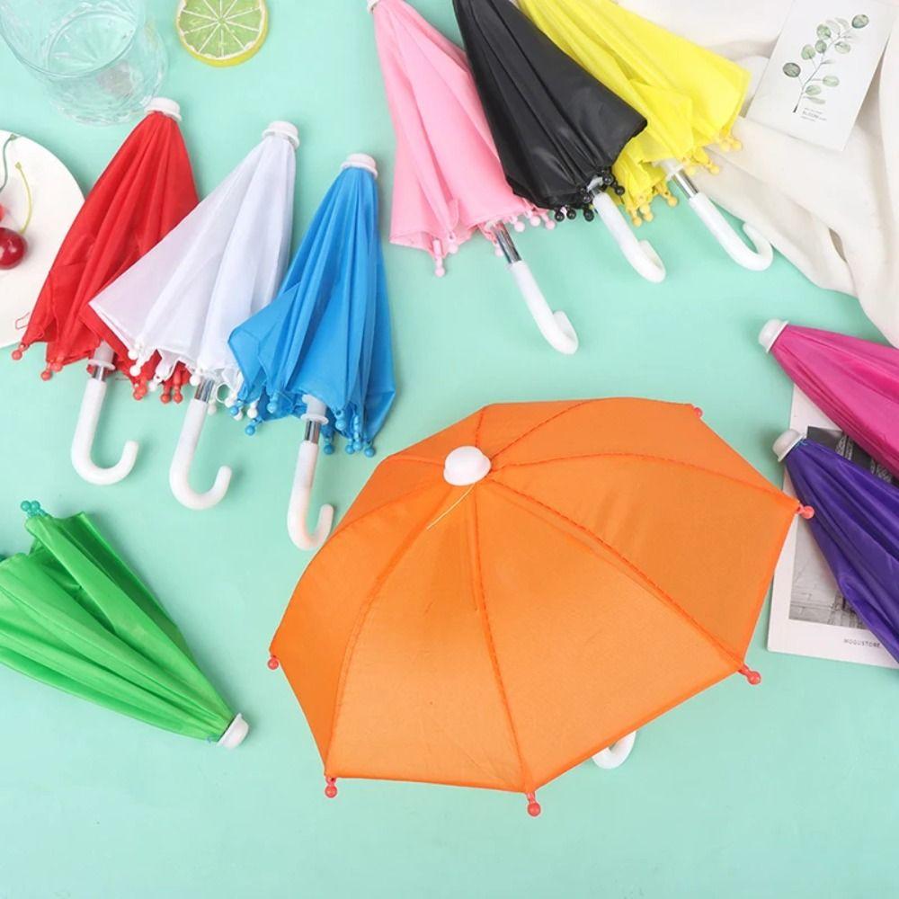 Thickened Doll Decorative Umbrella Adjustable Doll Rain Gear Creative Mini Umbrella  Dollhouse