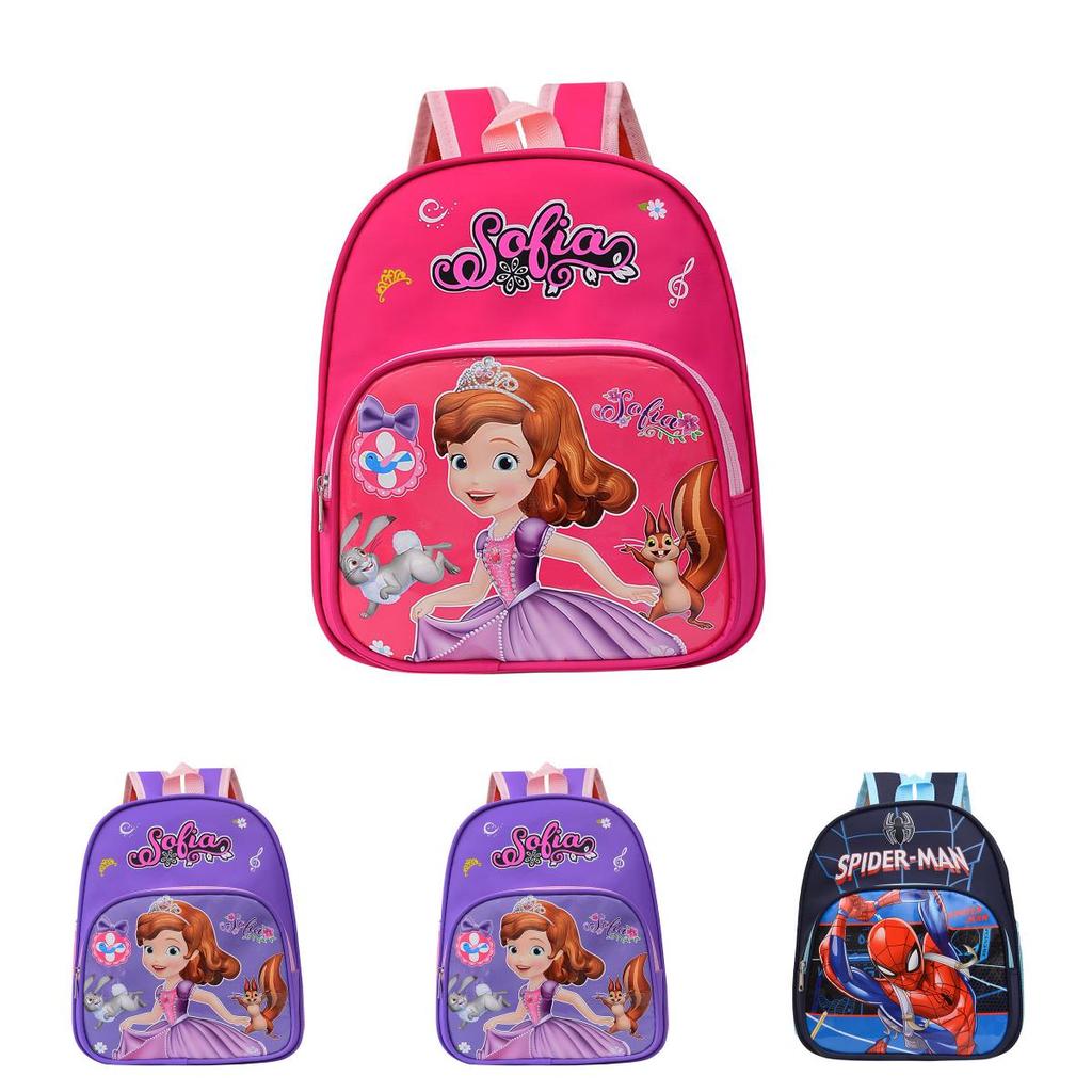 High Capacity Frozen Spiderman Iron Man Kid's Backpack For School And Travel