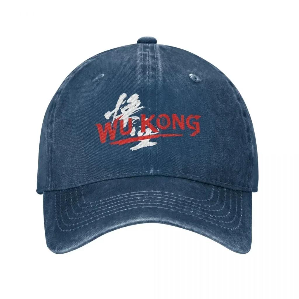 Vintage Black Myth Wukong Logo Baseball Cap for Men Women Distressed Denim Washed Headwear Game Outdoor Activities Caps Hat