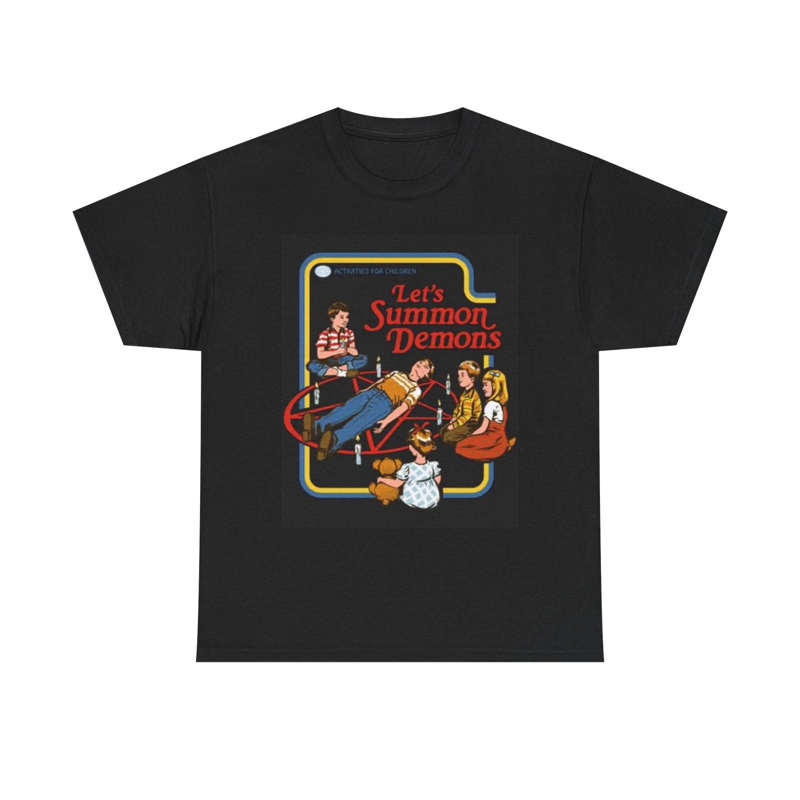 Men s and Women s T-shirts Lets Summon Demons Graphic XL