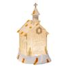 Christmas House Night Light Plastic Church Cottage Decor with LED Glow Decorative Holiday Lighting for Indoor Outdoor Holiday Display