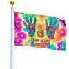 1pc Multi-Size Fashionable Peace Flag, Suitable for Outdoor Use Without Power - Versatile Flag for Various Occasions, Vibrant Colors