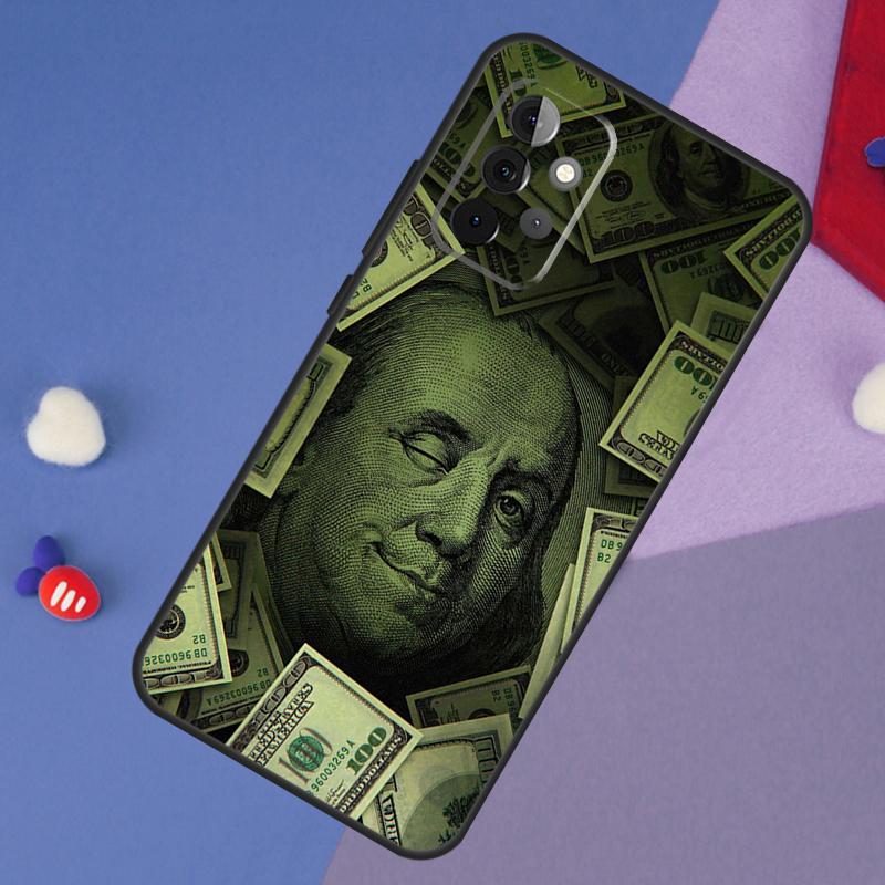 Banknote Dollar Cash Money Case For Samsung Galaxy A54 A34 A24 A14 A53 A33 A23 A13 A52 A32 A22 A12 A51 A71 A52S Cover