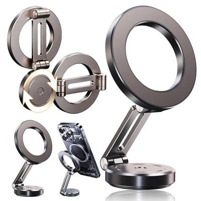 Magnetic Car Mount Aluminum Aerospace-Grade Car Alloy 360-degree Rotation 16 Mount with Neodymium N52 Magnets for