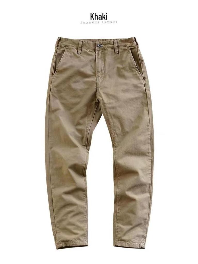 Men's Cotton Straight Casual Overalls - 2024 American Retro High Street Fashion