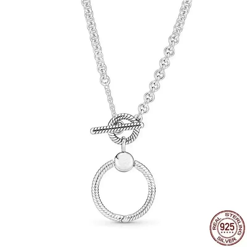 Collana a Cuore in Argento 925 Regalo di Natale Compleanno per Donne Gioielli Rotondi Lucidi Raffinati Fascino Classico Sorpresa