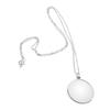 5X Magnifier Monocle Lens Necklace Magnifying Glass Loupe (Gold)
