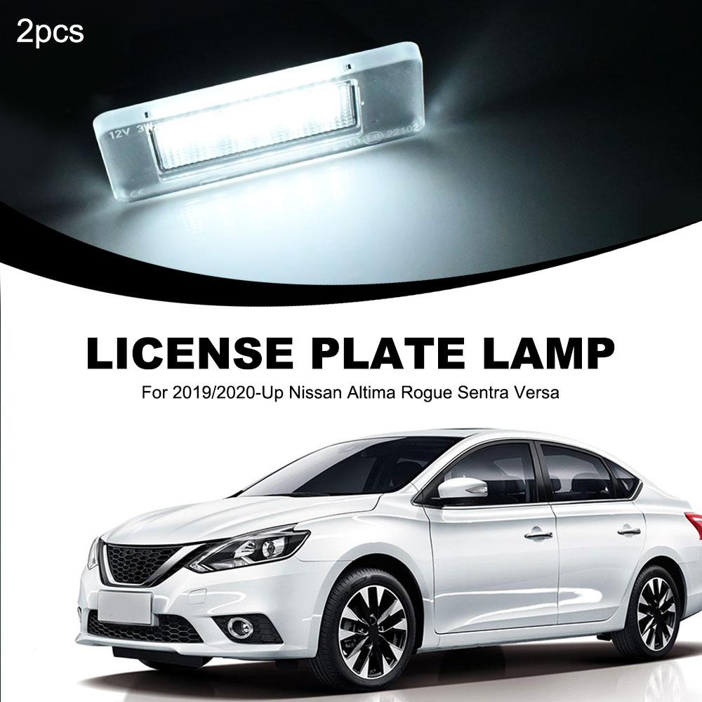2 Pcs LED License Plate Light Canbus For 19/20-Up Nissan Altima Rogue Sentra Versa