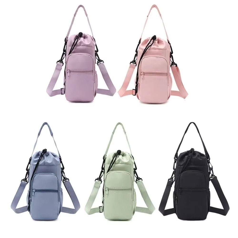 Adjustable Strap Thermos Cup Sleeve Crossbody Universal Water Bottle Bag Insulated Lightweight Thermos Bottle Holder