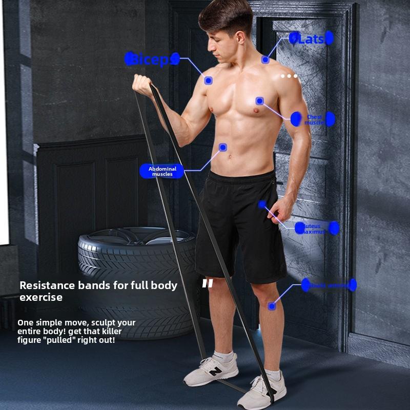 Resistance Band for Men Fitness Elastic Strength Training Pull Rope Chest Muscle Building Pull-Up Assist Home Gym Equipment