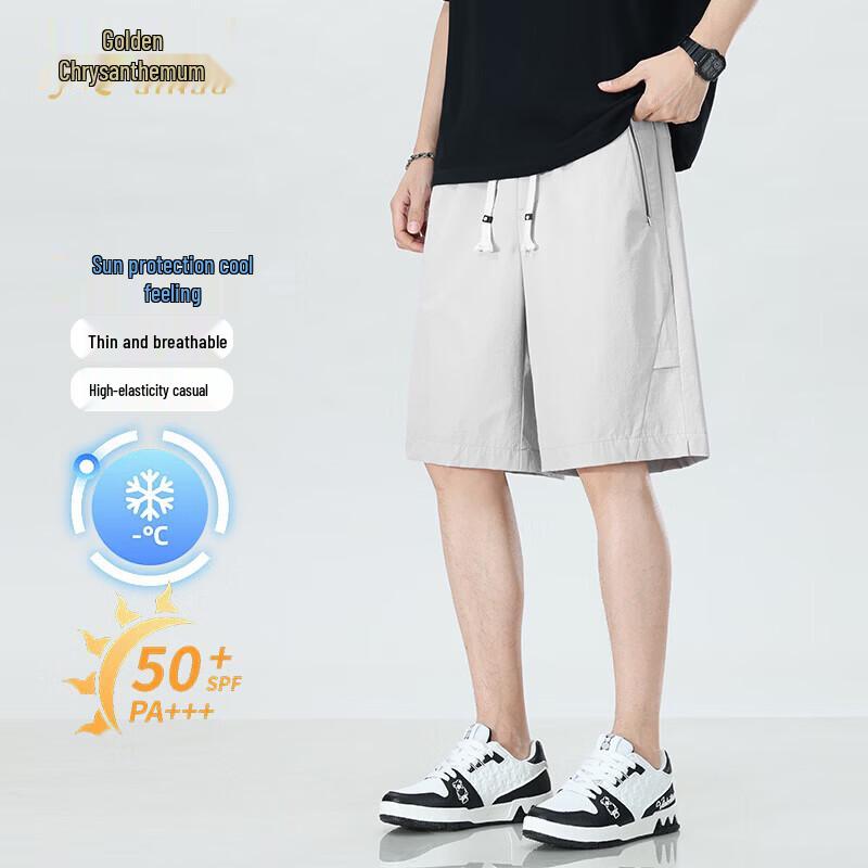 Men's Ice Silk Quick-Dry Casual Loose Summer Shorts