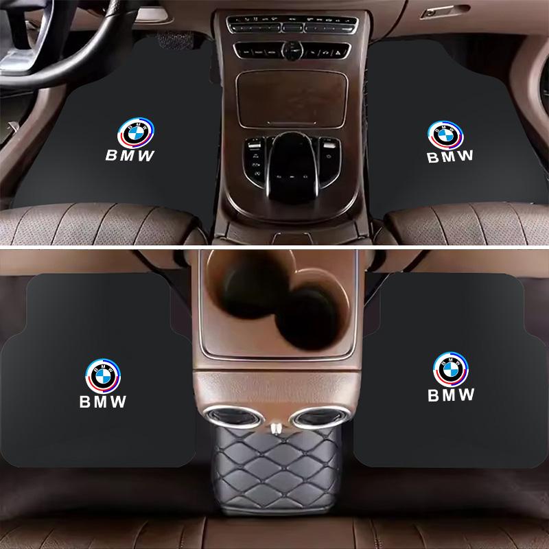 Car Floor Mat Auto Front and Rear Carpet Foot Mats with Rubber Backing For BMW 50TH M3 M4 M5 E39 E46 E60 E90 X1 X3 X5 X7 F10 F20 gzbf35