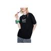 Lee Logo Letter Print Drop Shoulder T-Shirt Women Tops Black LWT0055154LE00FK11000