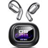 Open Ear Bluetooth 5.4 Earbuds -Bone Conduction Headphones 2025 New Intelligent Touch Screen Ultra Comfy Over The Ear Bluetooth Earbuds with Earhooks