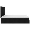 Ottoman Bed with Mattresses & LEDs Black 160x200 Cm Fabric