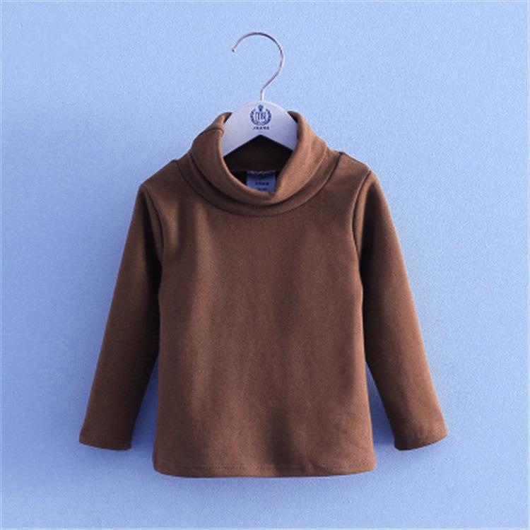Girls Sweaters Solid Candy Color Boys Sweaters Autumn Wool Baby Girl Bottoming T-shirt Sweater Kids Clothing Girls Pullover
