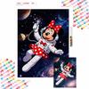 Diamond Painting Kit Handmade diy5D Home Decoration Gift Unique Idea Minnie Mouse Space Adventure.