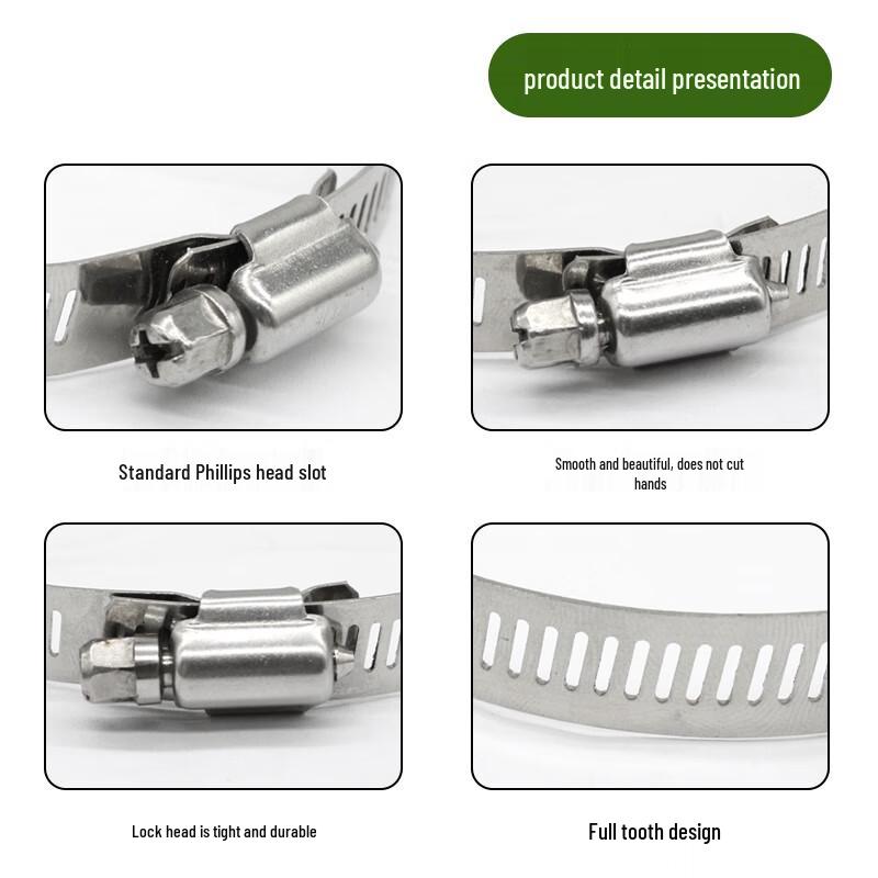 SOXW Stainless Steel Heavy-Duty Pipe Clamp