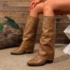 Large size thick high-heeled warehouse tube boots for women 0000 autumn and winter new fashion high boots fashion boots for women