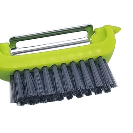 Škrabka na zeleninu s kartáčkem Nerezová čepel Škrabka na ovoce, mrkev, okurku Ergonomická rukojeť Kuchyňský pomocník pro odstraňování slupky a čištění