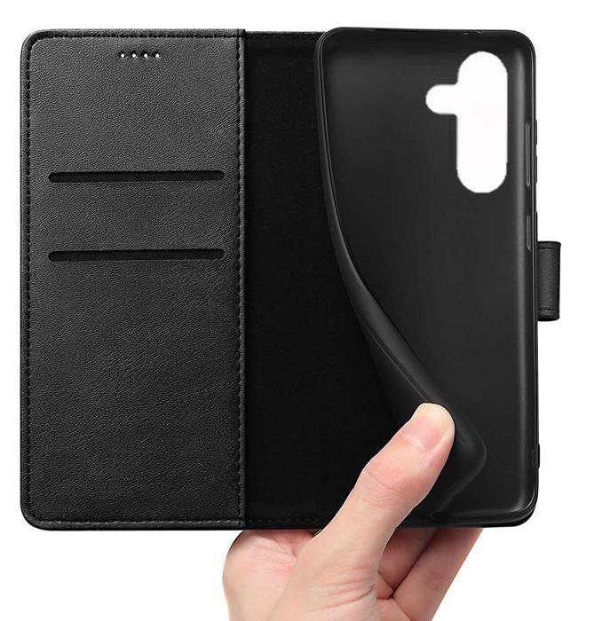 Case - Phonillico® - Samsung Galaxy A35 5G - Black - Wallet - Video Support