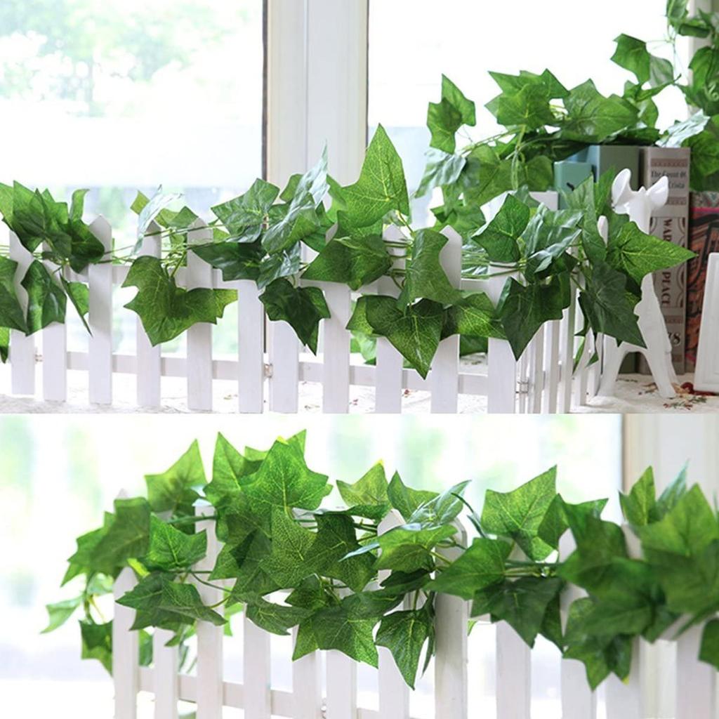 2M Künstliche Grüne Ranken Pflanze Simulation Efeu Girlande Hängend Falsche Blumen Blätter Rattan Grünzeug Wand Hochzeit Dekoration Pflanze