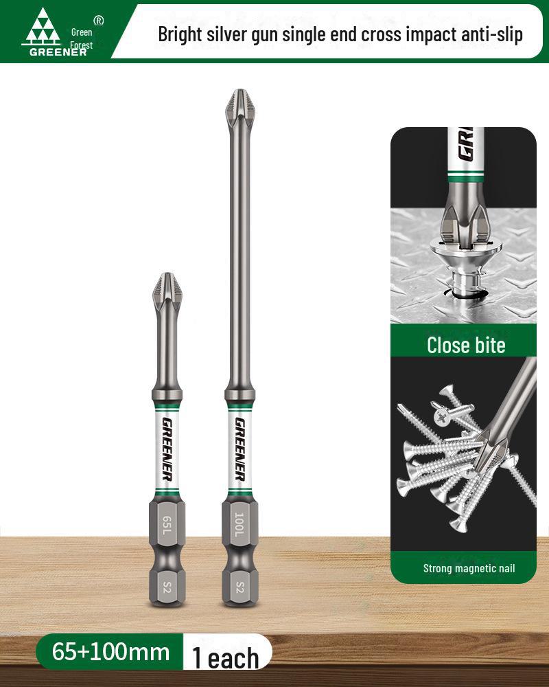 Green Forest Magnetic Non-slip Electric Screwdriver & Flashlight Drill Set