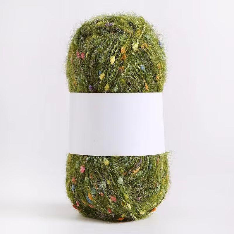 100g/zestaw Kolorowa przędza moherowa w kropki do robienia na drutach ręcznych DIY Szaliki Czapki Torby Odzież Lalki Polarowe kulki Miękka puszysta nić