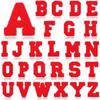 7cm White Background Royal Blue Text Embroidered Letter Patch for Bags & Decor