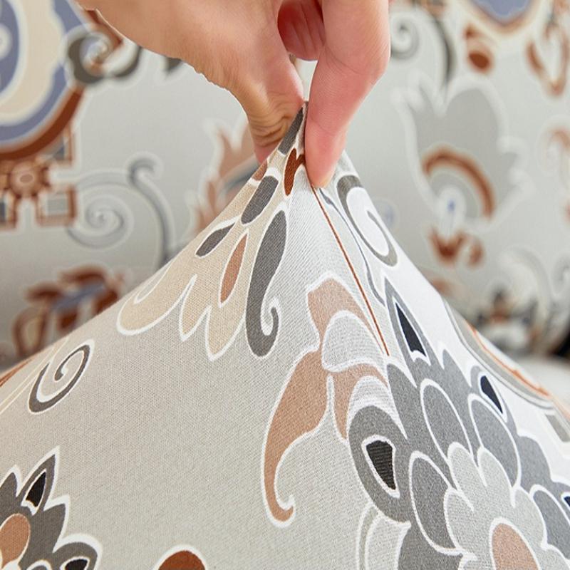 Printed Chair Cover Stain-Resistant Dirt-Resistant Decorative Elastic Chair Cover Universal Living Room Dining Seat Protector