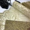 1.5m x 17.5cm Metallic Yellow Green Chantilly Lace, Non-stretch French Eyelash Lace Trim for Sewing, Lingerie, Dress, Garment, Crafting