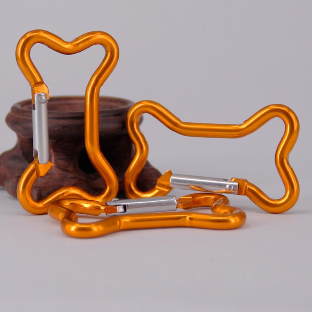 

10pcs Aluminum Zinc Zinc Alloy Quick Release Carabiner Bone-shaped Outdoor Sports Buckle Fishing золотой