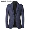 Männer Blazer Einfarbig einreiher Herbst Winter Revers Tasten Anzug Jacke für Den Täglichen Verschleiß