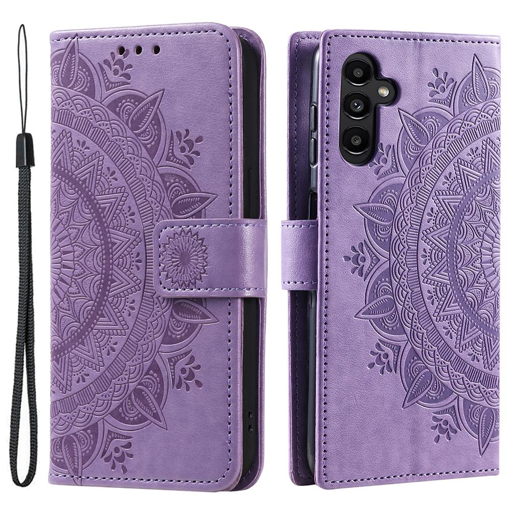 

For Samsung Galaxy A55 5G Leather Wallet Case Phone Stand Cover Purple