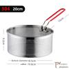304 Stainless Steel Malatang Rice Noodle Colander Cooking Noodle Spoon Basket Oil Filter Frying Pan Frying Net