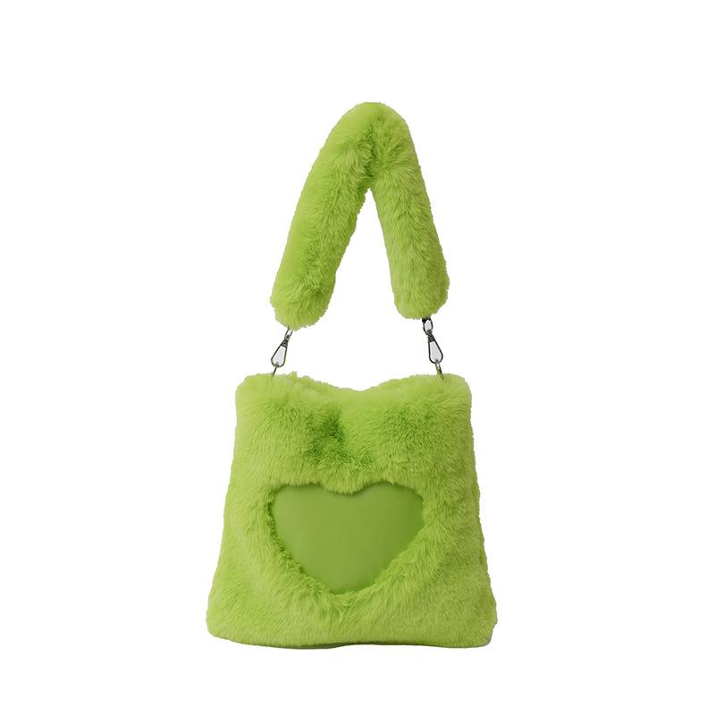 Fashion Love Bag Plush Handbag Women's New Casual