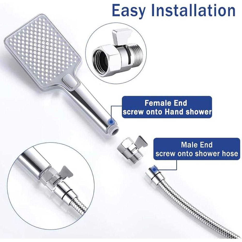 G1/2 Shower Flow Control Valve Brass Water Flow Control Valves  Handheld Shower Head