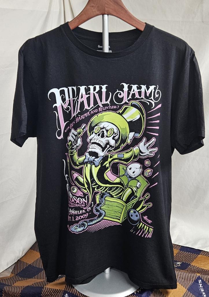 Pearl Jam Remera Gibson Amphitheater 2009 Graphic Size L Unisex T-Shirt