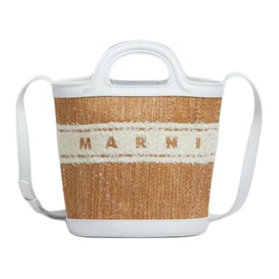 Tropicalia Geflochtene Stroh Umhängetasche Verstellbarer Träger Nylon Beuteltasche Kleine Damen Taschen Weiß Beige SCMP0056L5P7945ZO822