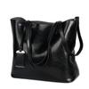 New Fashionable Simple Large Capacity Tote Bag Versatile Casual Retro Women's Handbag Oil Wax Leather Designer Shoulder Bag